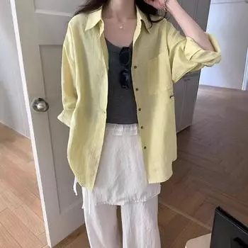 Солнцезащитная рубашка Ramie для женщин S зелёный