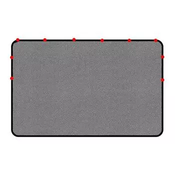 Солнцезащитная сетка для окна автомобиля, солнцезащитная сетка для окна автомобиля, защита от ультрафиолетовых лучей и солнечного света с 10 сильными магнитами для вашего ребенка, детей, домашних животных в мини-стиле United States