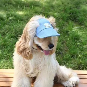 Солнцезащитная шляпа для домашних животных, регулируемая кепка с утиным языком для собак, симпатичные шляпы-ведра для домашних животных для путешествий S