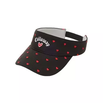 Солнцезащитная шляпа Golf C24191208 [Callaway] женская (Узор в виде сердца/регулируемый размер) / / 1010_Черный