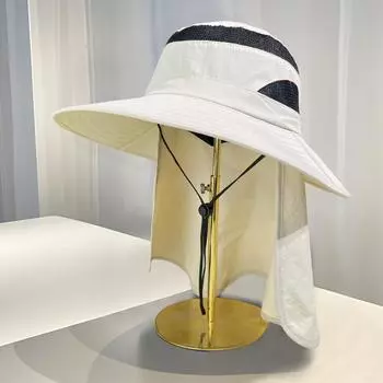 Солнцезащитная шляпа-панама мужская летняя универсальная сетчатая дышащая с широкими полями солнцезащитная шляпа-ведро для активного отдыха, альпинизма, езды