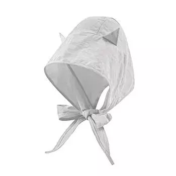 Солнцезащитная шляпа с фиксированными ремнями, регулируемая эластичность, дышащая, быстросохнущая, демоническая шляпа, однотонный дизайн, со шнуровкой серый