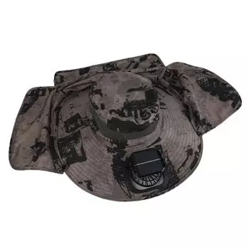 Солнцезащитная шляпа с вентилятором на солнечной батарее, 3 скорости ветра, солнцезащитная шляпа UPF50, широкополая рыболовная шляпа с клапаном на шее, USB