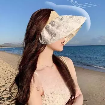 Солнцезащитная шляпа женская летняя УФ-защитная двусторонняя шляпа-ракушка шляпа от солнца пустая верхняя шляпа летняя велосипедная шляпа с карнизами Adjustable