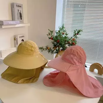 Солнцезащитная шляпа Женская летняя универсальная солнцезащитная шляпа Мужская сетчатая дышащая шляпа Защита шеи Защита от ультрафиолета Велосипедная быстросохнущая шляпа с большим карнизом Adult (one size) фиолетовый