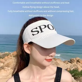 Солнцезащитная шляпа женская солнцезащитная кепка с защитой от ультрафиолета для бега на открытом воздухе с утиным язычком as the picture