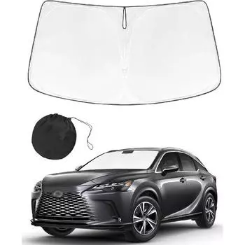 Солнцезащитная шторка на лобовое стекло, совместимая с аксессуарами Lexus RX 2023 2024 — двухслойная складная передняя солнцезащитная козырек 210T 2024 4Runner