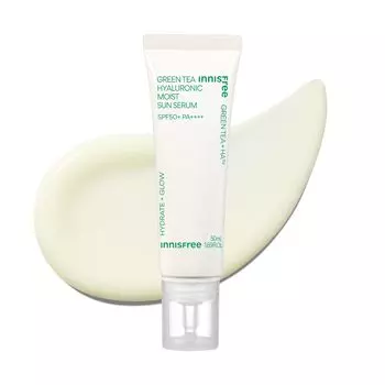Солнцезащитная сыворотка Green Tea Hyaluronic 50 мл. Оригинальный продукт, полный влаги. Для жирной кожи. Для сухой кожи. Для смешанной кожи. Увлажнение. Увлажнение. Для сухой кожи. Гиалуроновая кислота.