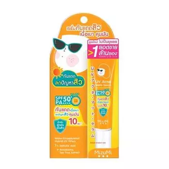 Солнцезащитная сыворотка MizuMi UV Acne Matte Serum SPF50+ PA++++ для жирной кожи с акне 13 г. 13 g.