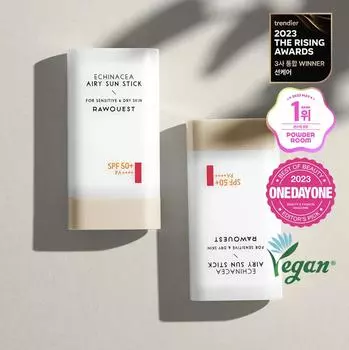 Солнцезащитная воздушная палочка RAWQUEST Echinacea SPF50+ PA++++ (19g) - Легчайшая защита с успокаивающей эхинацеей 1 EA