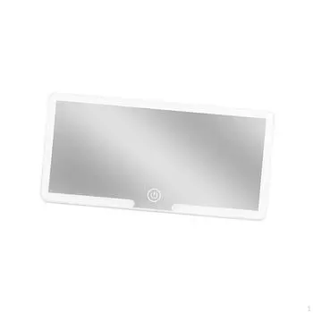 Солнцезащитное косметическое зеркало заднего вида, автомобильный козырек, светодиодное зеркало для макияжа, затемняемое