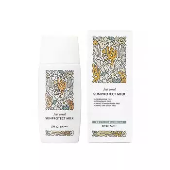 Солнцезащитное молочко Feel Coral Hollywood Sunscreen UV Care основа под макияж (SPF43/PA+++)