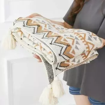 Солнцезащитное одеяло Navajo, толстые вязаные детские одеяла, клетчатые одеяла для новорожденных в стиле «Богемия», кондиционер, сон, прием, одеяло, товары для младенцев 80 *120CM