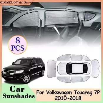 Солнцезащитные козырьки для автомобиля Volkswagen VW Touareg MK2 7P Hybrid 2010~2018 2012 Полное покрытие лобового стекла Передний задний козырек Аксессуары