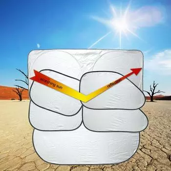 Солнцезащитные козырьки на лобовое стекло складные солнцезащитные козырьки на переднее окно автомобиля для большинства автомобилей внедорожников грузовиков 2pcs rear seat side