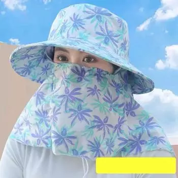 Солнцезащитные линзы DMEE Шляпа-шаль для рыбалки, закрывающая лицо, летняя солнцезащитная шляпа для защиты шеи, езда на велосипеде