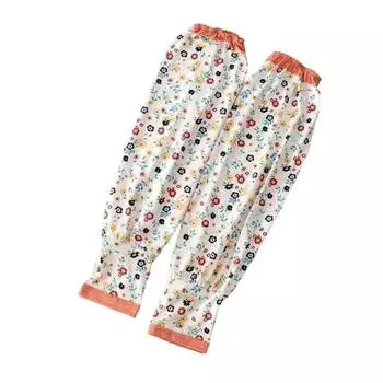 Солнцезащитные нарукавники для женщин Цветочные солнцезащитные нарукавники УФ-блокирующие охлаждающие нарукавники для бега на открытом воздухе для езды на велосипеде бежевый