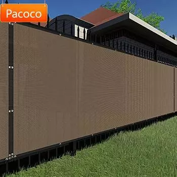 Солнцезащитные навесы Depot Privacy Fence Screen Brown Heavy Duty Commercial Windscreen Residential Fence Сетчатый забор Privacy Blocking 2x1m