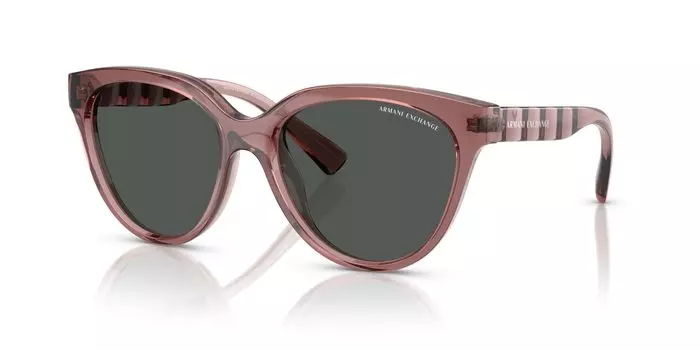 Солнцезащитные очки 0AX4148SU БЛЕСТЯЩИЕ ПРОЗРАЧНЫЕ БОРДОВЫЕ 56 [Armani Exchange]