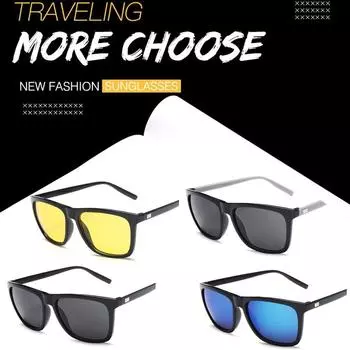 Солнцезащитные очки 2023, устойчивые к ультрафиолетовому излучению, поляризованные, дорожные, с блокировкой зеркала высокого разрешения для вождения, Sungl H7Z9 black-one size