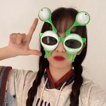 Солнцезащитные очки Alien Alien Frog Eye Frog Eye Eyewear Новинка Смешные очки для вечеринки красный