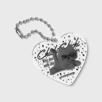 Солнцезащитные очки Appearf Heart Cheech-серые (Брелок для ключей), популярная фраза в Корее key ring