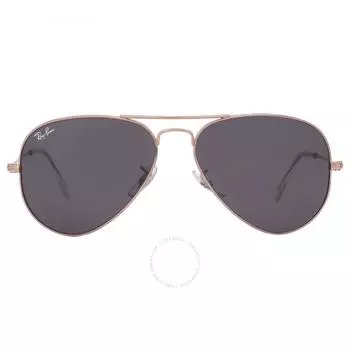 Солнцезащитные очки-авиаторы Ray Ban Aviator розовое золото темно-серые унисекс RB3025 9202B1 55