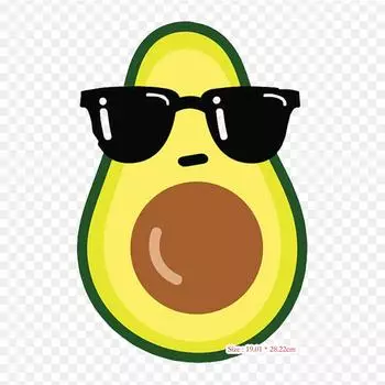 Солнцезащитные очки авокадо, гуакамоле, авокадо, термопереносная печать, виниловые нашивки, наклейки для одежды, аппликации «сделай сам», моющиеся нашивки