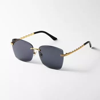 Солнцезащитные очки без оправы, квадратные солнцезащитные очки с большой оправой, закрывающие лицо для женщин, изысканные солнцезащитные очки с большой оправой для мужчин светло-синий