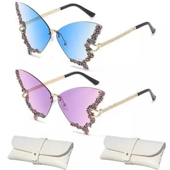 Солнцезащитные очки «Бриллиантовая бабочка» для женщин для вождения, рыбалки, охоты, пеших прогулок, спорта