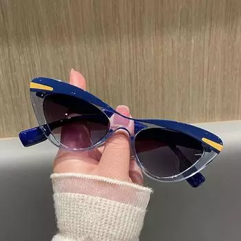 Солнцезащитные очки Cat Eye женские брендовые дизайнерские классические солнцезащитные очки пэчворк красочные винтажные мужские и женские солнцезащитные очки высокого качества Uv400