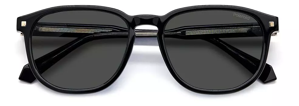 Солнцезащитные очки черные 55 [Polaroid] 4117/G/S/X мужские чёрный