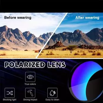 Солнцезащитные очки Cool Polarized для мужчин и женщин Спорт на открытом воздухе Вечеринка Отпуск Путешествия Вождение Рыбалка Велоспорт Принадлежности Фото Реквизит серый