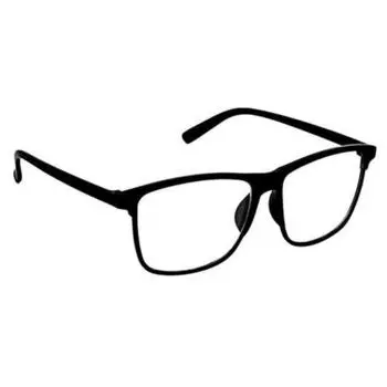 Солнцезащитные очки Dervin Black Transparent Rectangular Frame для мужчин и женщин (Черный-прозрачный, большой размер)