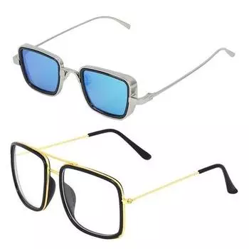 Солнцезащитные очки Dervin Unisex Adult Square (Упаковка из 2 шт.)