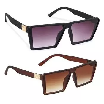 Солнцезащитные очки Dervin Unisex Adult Square (Упаковка из 2 шт.)