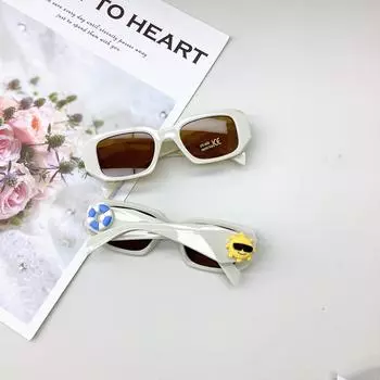 Солнцезащитные очки для детей Diy Beach, солнцезащитные очки для девочек, солнцезащитные очки для путешествий, солнцезащитные очки Coconut Tree, милые очки грязно-белый