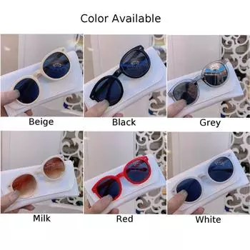 Солнцезащитные очки для детей, крутые очки, модные очки для девочек и детей бежевый