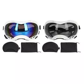 Солнцезащитные очки для домашних животных Ветрозащитные очки с защитой от ультрафиолета для крупных собак Мягкие и удобные очки из поликарбоната Регулируемые Blue Lens