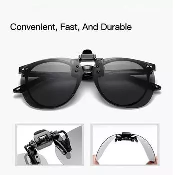 Солнцезащитные очки для езды на велосипеде на открытом воздухе с двумя маленькими зажимами, поляризованные солнцезащитные очки с зажимом, легкие очки для близорукости, солнцезащитные очки для мужчин M