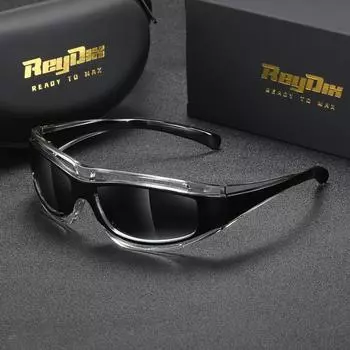 Солнцезащитные очки для езды на велосипеде ReyDix Unisex box, УФ-защита, UV400 чёрный