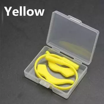 Солнцезащитные очки для очков Ремешок для очков с противоскользящим силиконовым ремешком для ушей Многоцветный подвесной удобный ремешок для очков для детей жёлтый