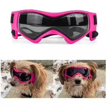 Солнцезащитные очки для собак, очки для домашних животных, удобные, мягкие, легко изнашиваемые, регулируемые очки чёрный