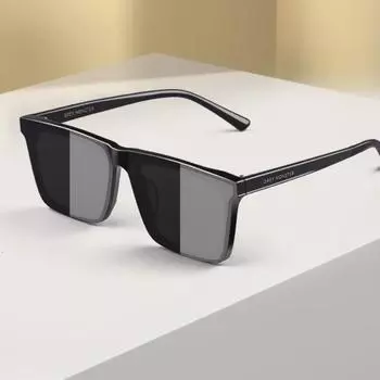 Солнцезащитные очки для вождения Douyin Style Unisex 2024 года: Простые квадратные и круглые оправы для мужчин и женщин