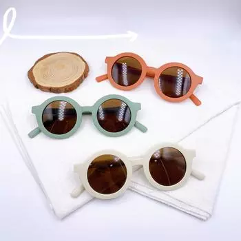 Солнцезащитные очки для взрослых и родителей с круглой оправой в ретро-стиле, датские модные солнцезащитные очки для мужчин и женщин, уличные солнцезащитные очки