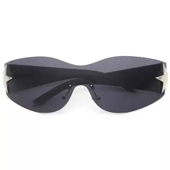 Солнцезащитные очки для женщин и мужчин, модные черные модные очки 2000-х годов