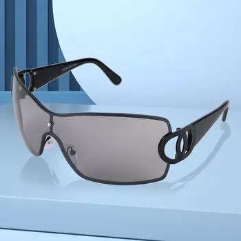 Солнцезащитные очки для женщин в стиле ретро, солнцезащитные очки Y2K, футуристические градиентные линзы, солнцезащитные очки, современные оттенки, очки