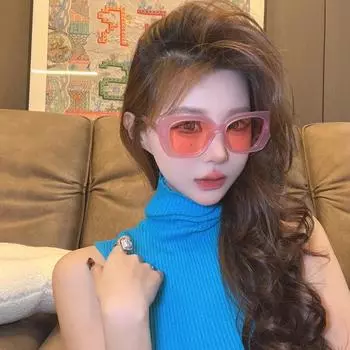 Солнцезащитные очки для женщин, высококачественные солнцезащитные очки, розовые солнцезащитные очки с защитой от ультрафиолета, очки Taizhou Duqiao в большой оправе