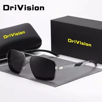 Солнцезащитные очки DriVision, модные солнцезащитные очки для путешествий, солнцезащитные очки для занятий спортом на открытом воздухе, вождения чёрный