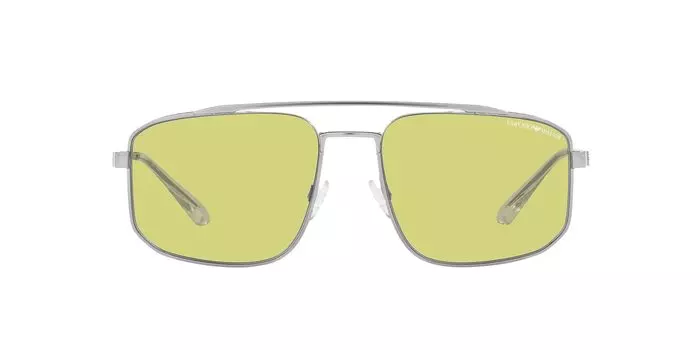 Солнцезащитные очки EA2139 MATTE SILVER Линза 57 [Emporio Armani] Оправа/ЗЕЛЕНАЯ